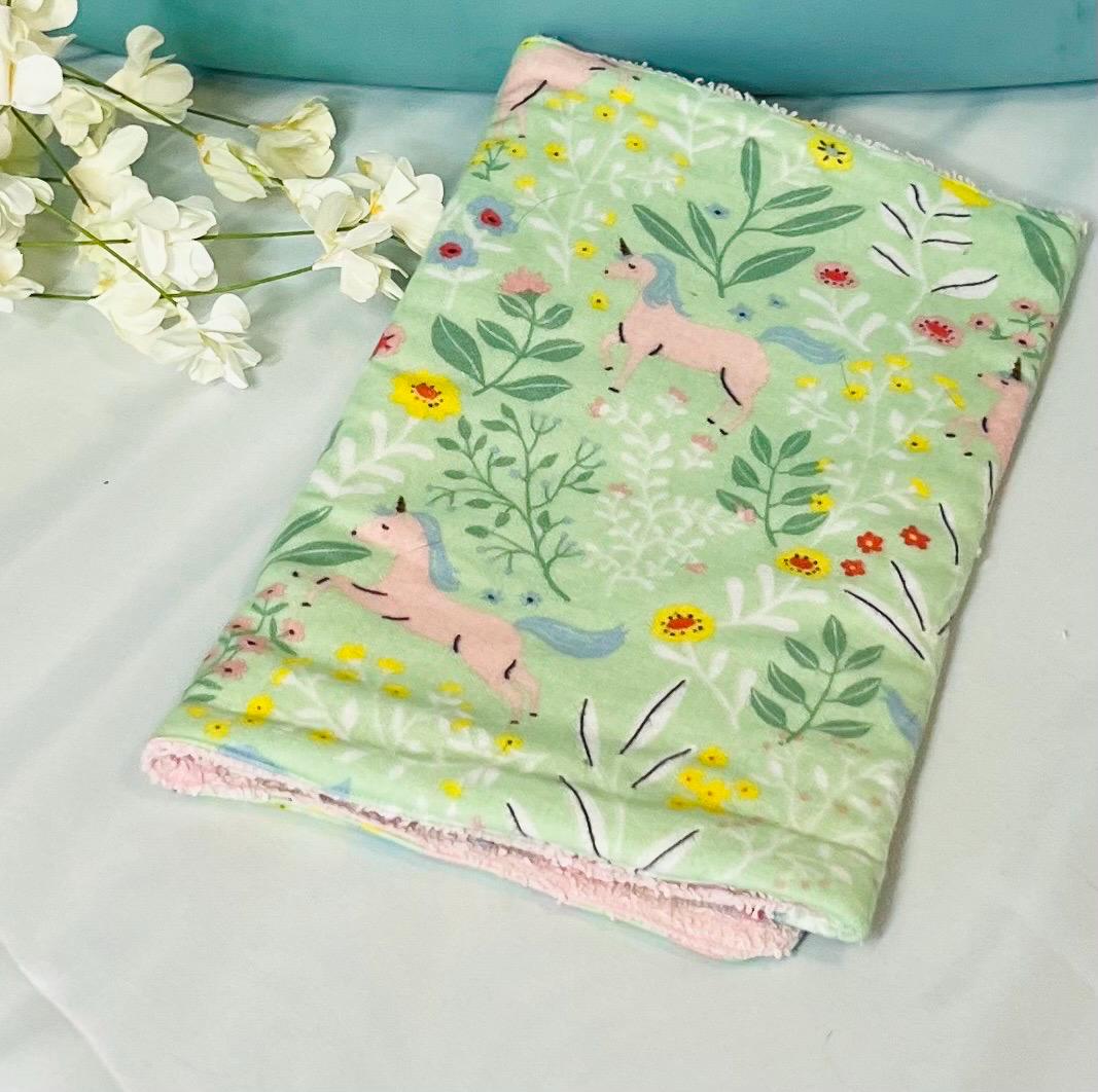 Absorbent Terry & Soft Flannel Baby Burp Cloths | Perfect Baby Shower Gift | Practical Newborn Essentials new mom. Order is for a single.