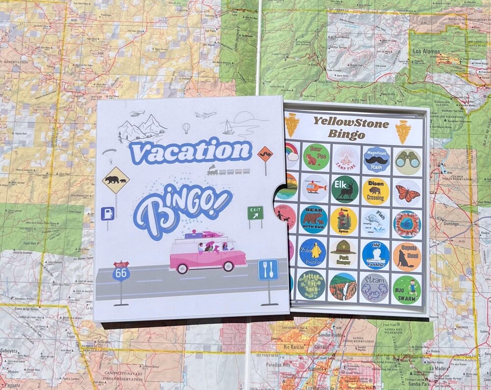 Vacation Bingo Travel Game Alaska edition