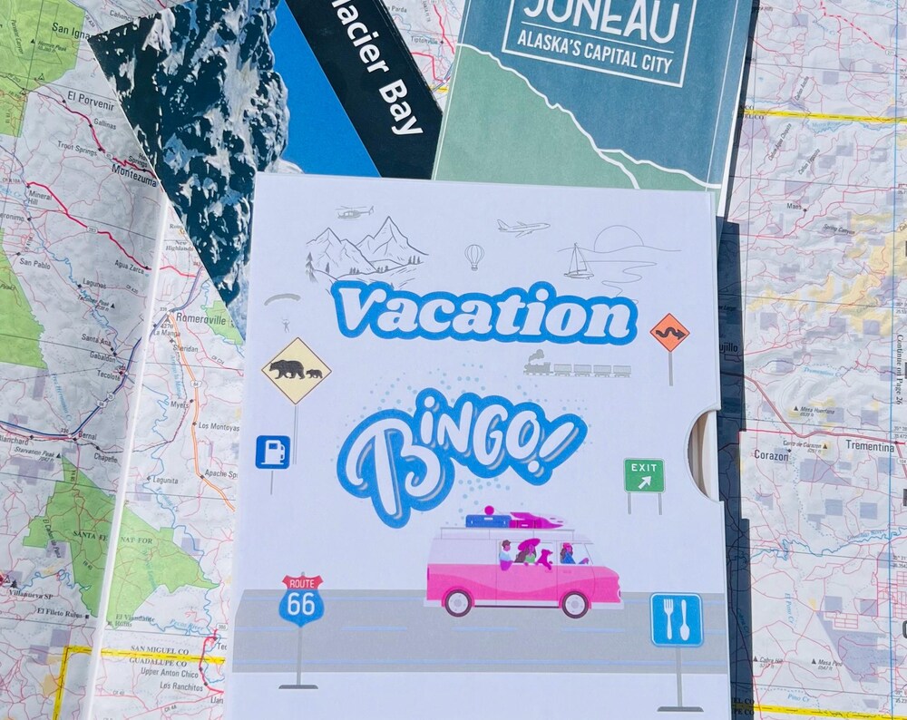 Vacation Bingo Travel Game Alaska edition