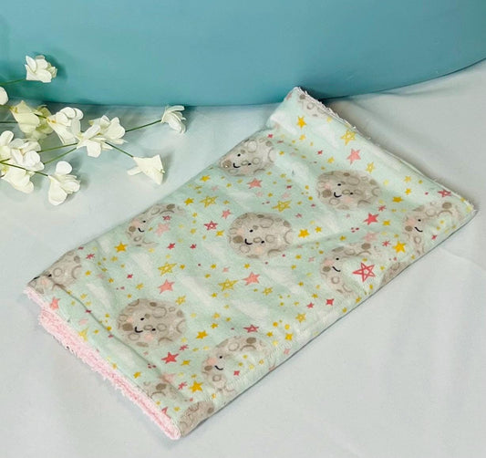 Absorbent Terry & Soft Flannel Baby Burp Cloths | Perfect Baby Shower Gift  | Practical Newborn Essentials new mom. Order is for a single.