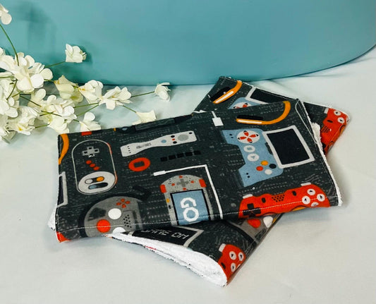Absorbent Terry & Soft Flannel Baby Burp Cloths | Perfect Baby Shower Gift  | Practical Newborn Essentials new mom. Order is for a single.