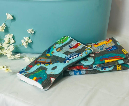 Absorbent Terry & Soft Flannel Baby Burp Cloths | Perfect Baby Shower Gift  | Practical Newborn Essentials new mom. Order is for a single.